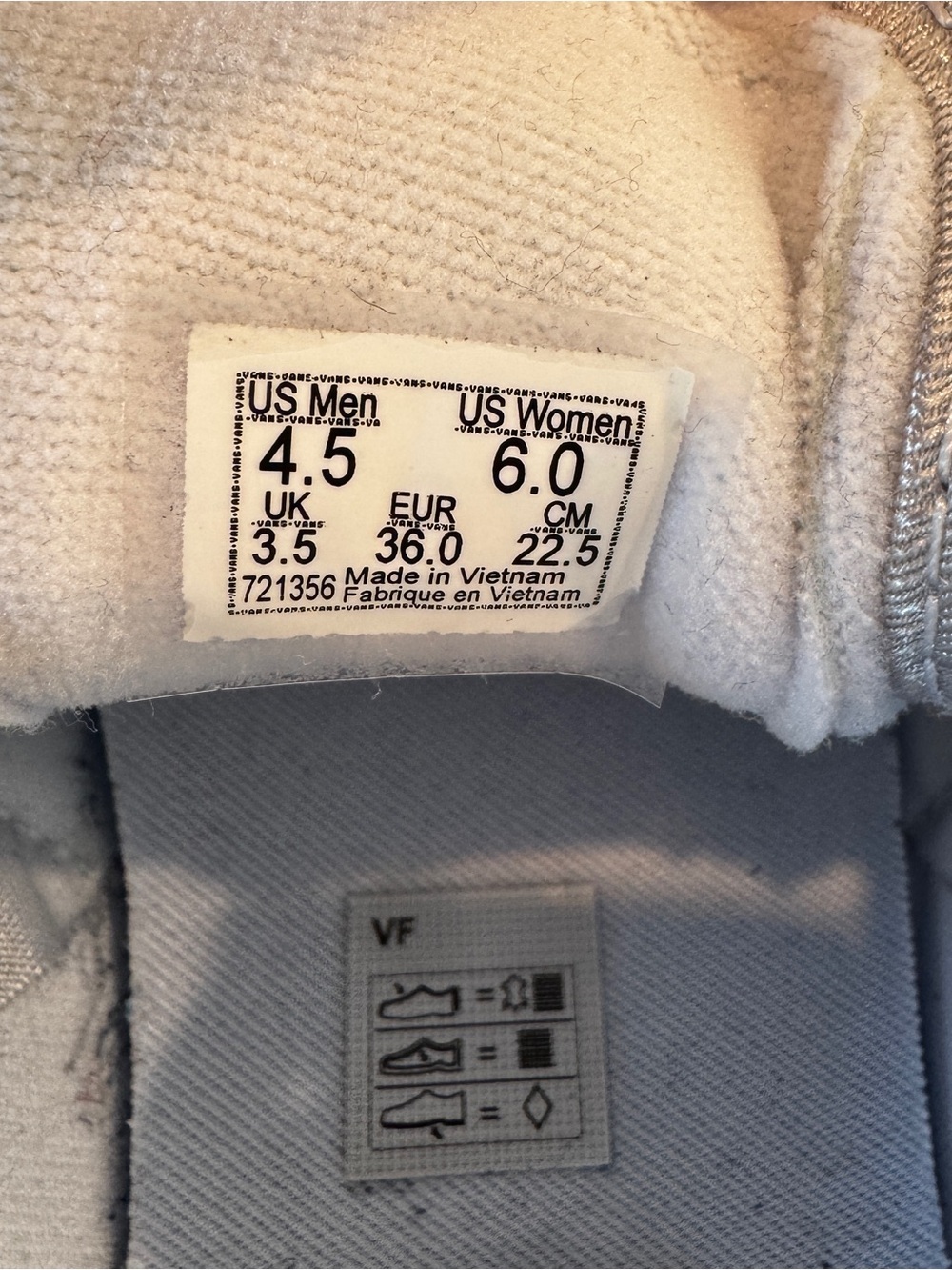 Vans Super Lowpro Sneakers in Metallic Gray/Silver Size 6 - Picture 8 of 8